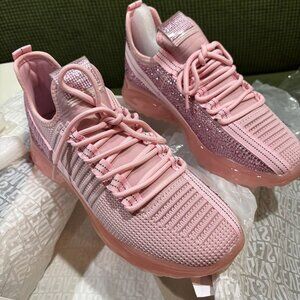 Steve Madden Pink Sparkle Women's Golf Shoe NWT Size 9.5